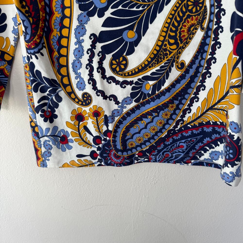 The Talbots Tee Size M/P Scroll Pullover T-Shirt … - image 4